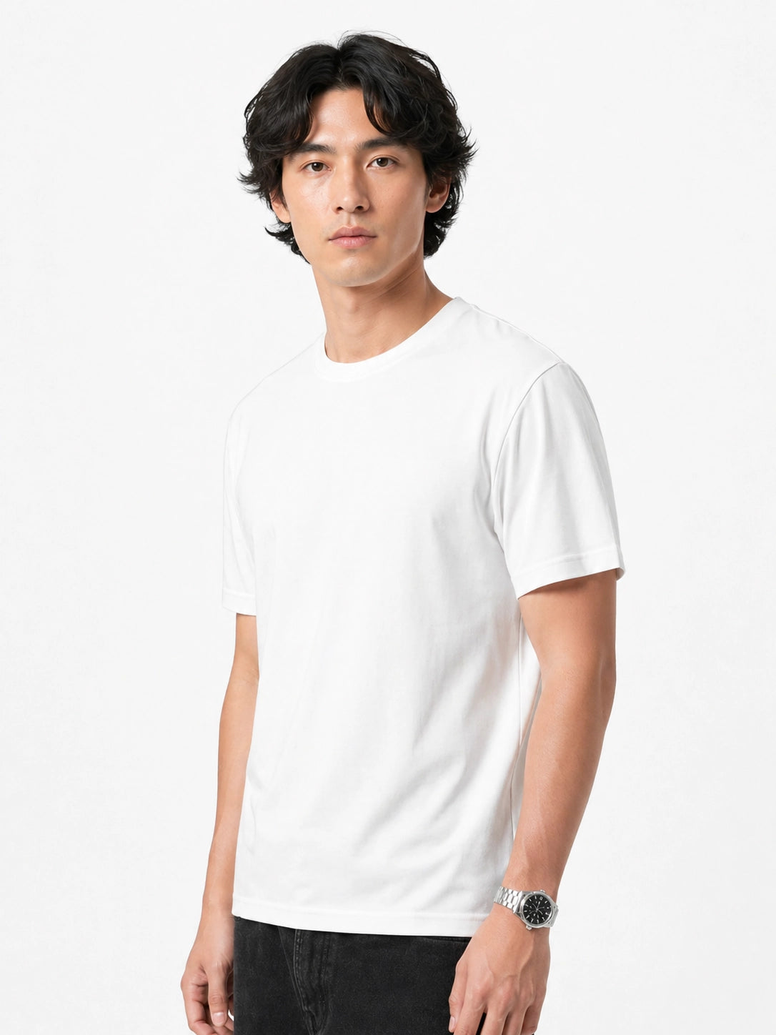 WHITE - REGULAR FIT TSHIRT