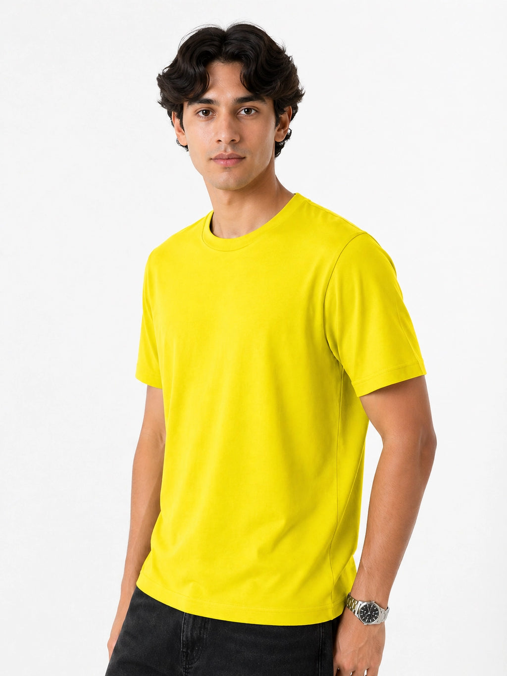 YELLOW - REGULAR FIT TSHIRT