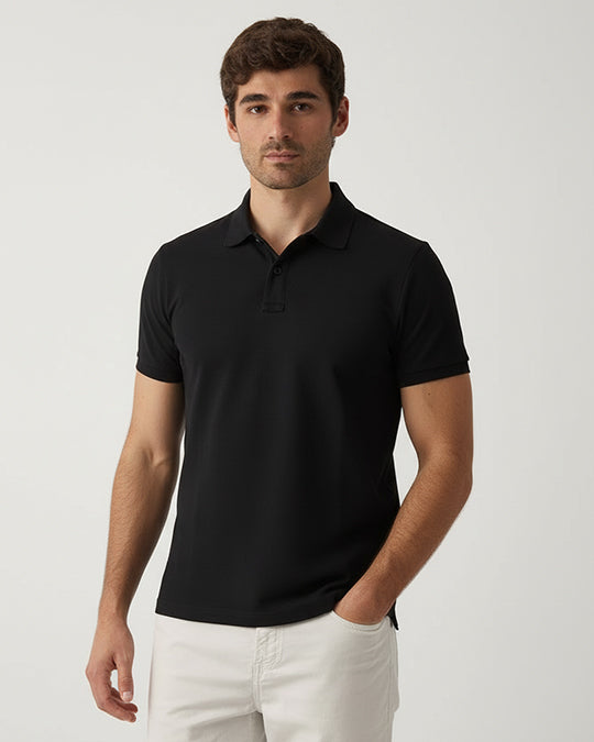 Classic Black Men’s Polo T-Shirt