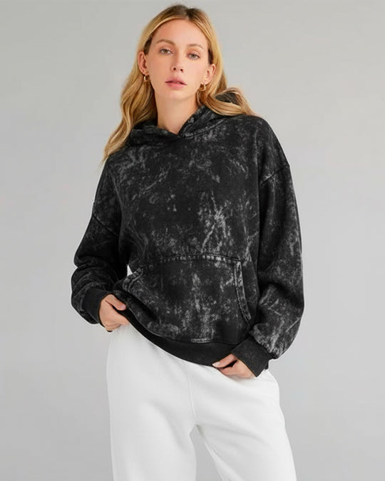 Black - Acid Washed Hoodie