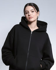 Black - Unisex Zip Hoodie