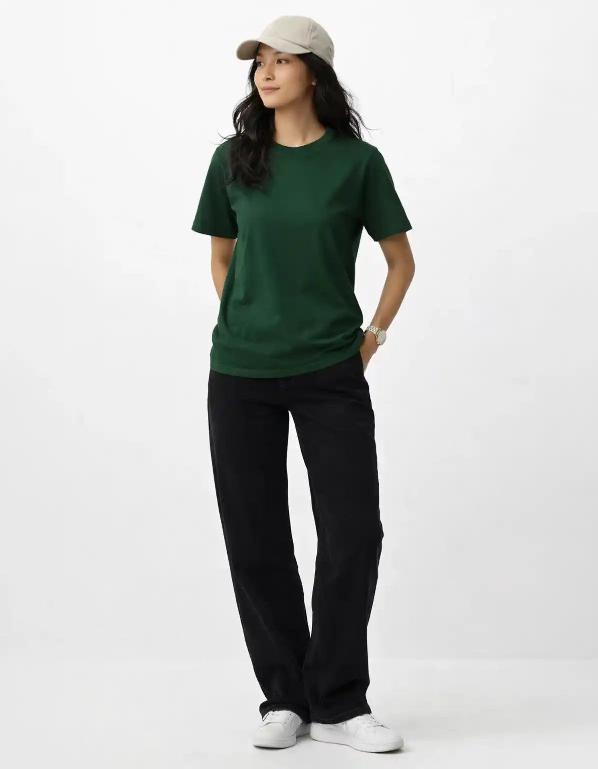 DARK GREEN - REGULAR  TSHIRT  TShirts