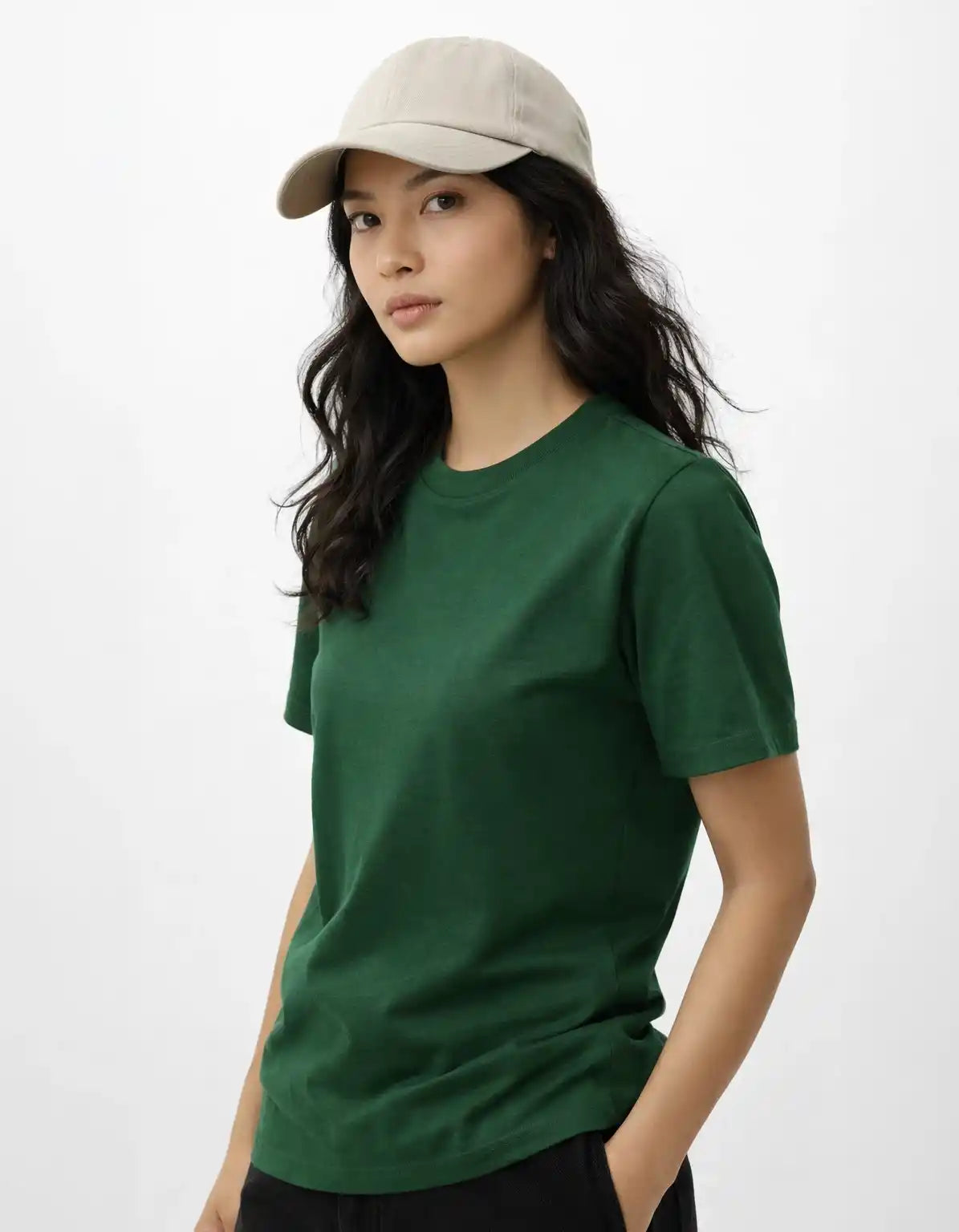 DARK GREEN - REGULAR  TSHIRT  TShirts