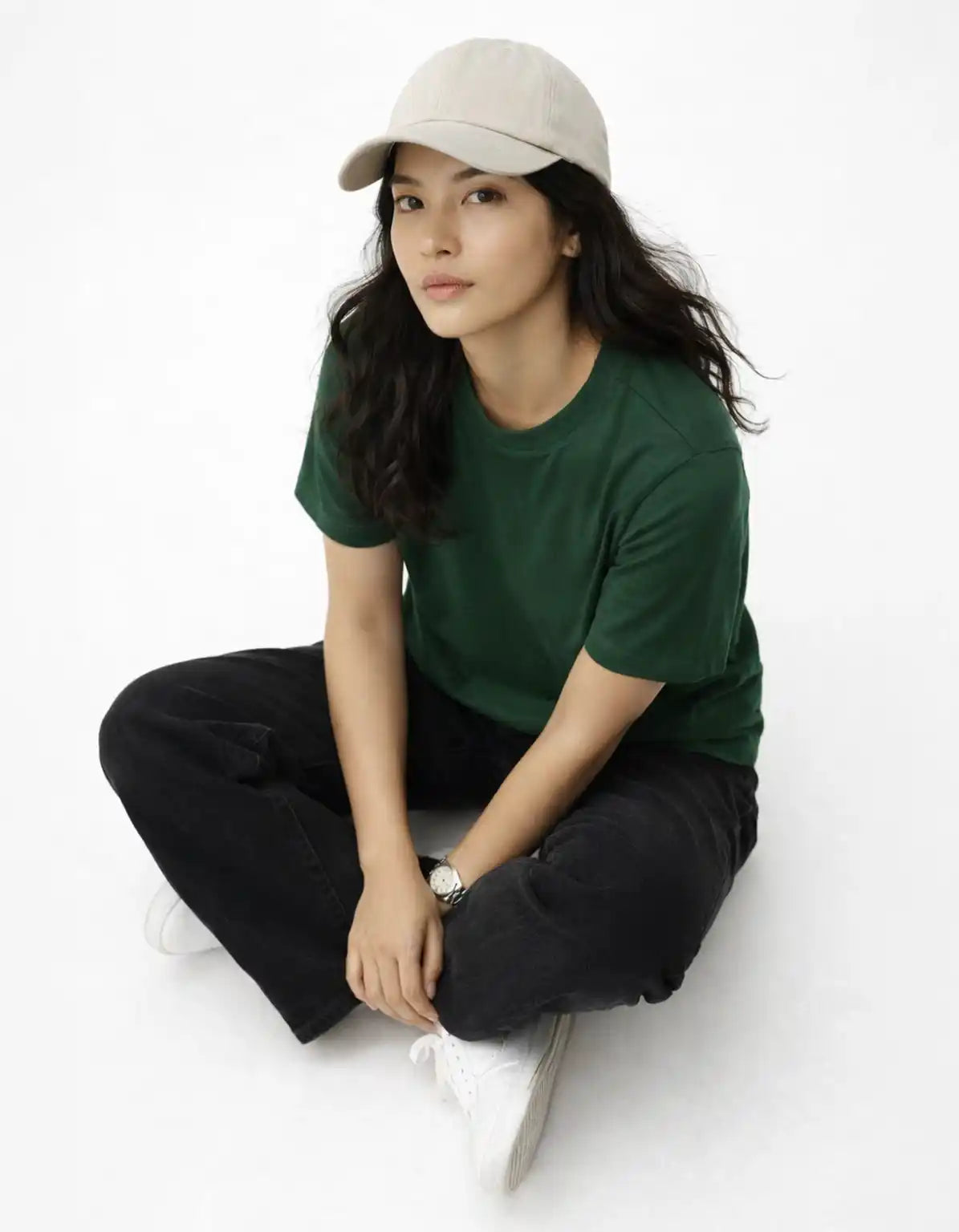 DARK GREEN - REGULAR  TSHIRT  TShirts