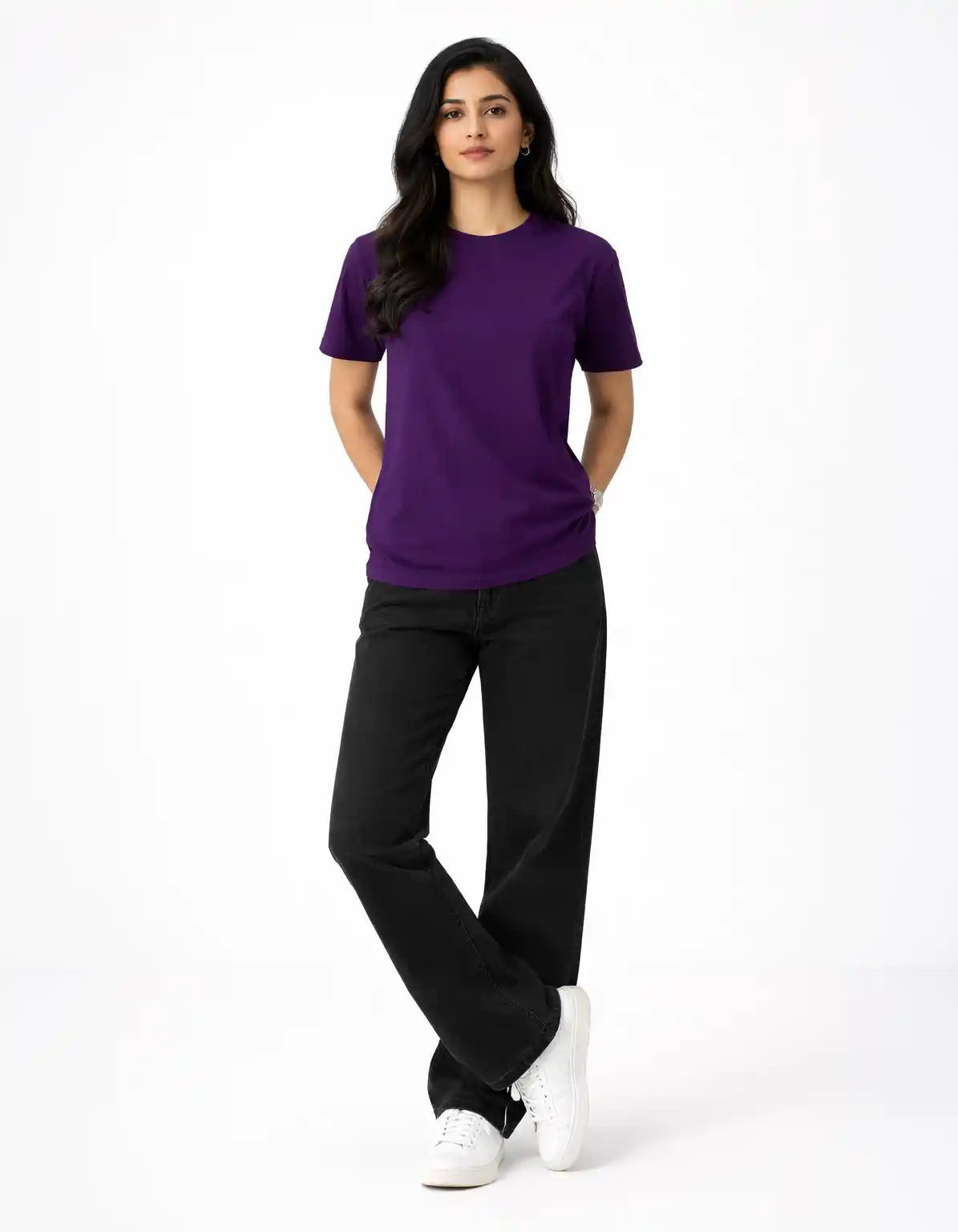 DARK PURPLE - REGULAR  TSHIRT  TShirts