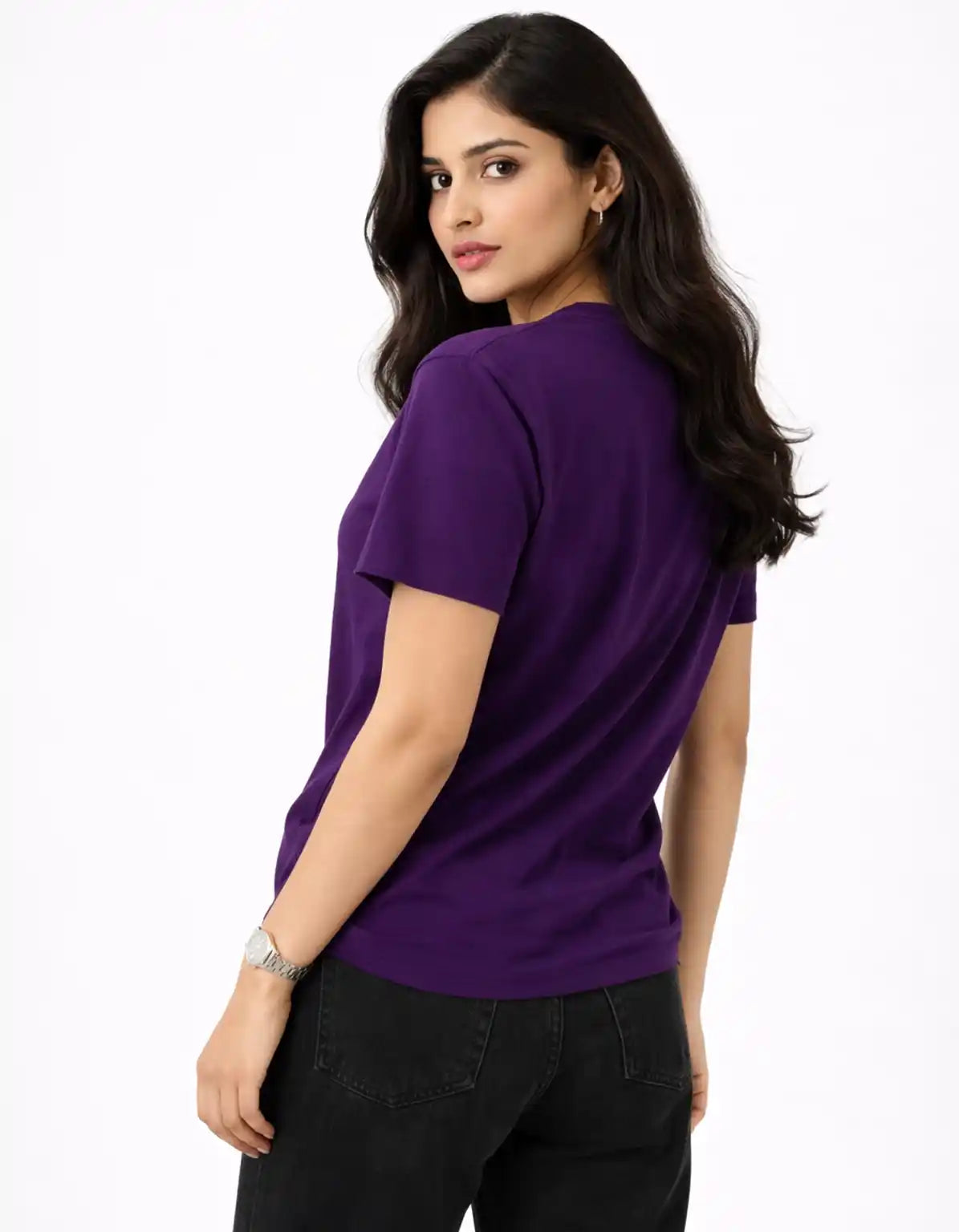 DARK PURPLE - REGULAR  TSHIRT  TShirts