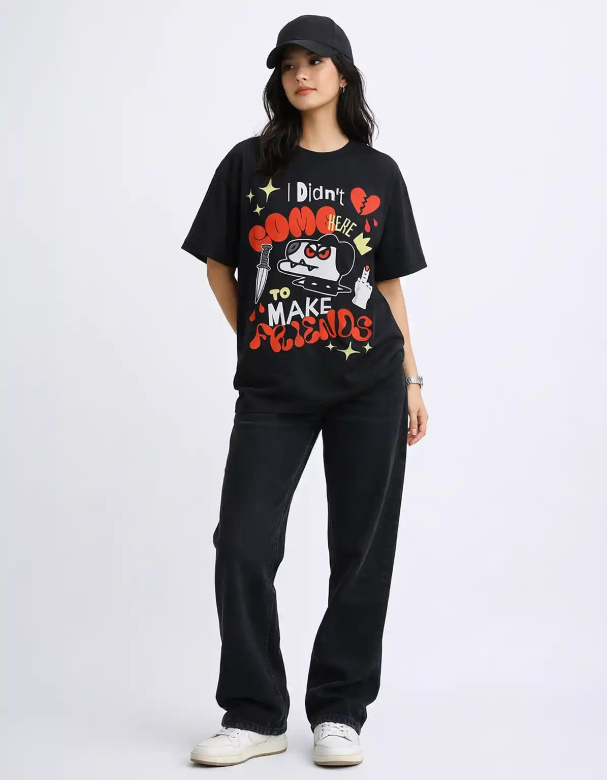 NO FRIENDS - OVERSIZED T-SHIRT  Oversized Tshirts