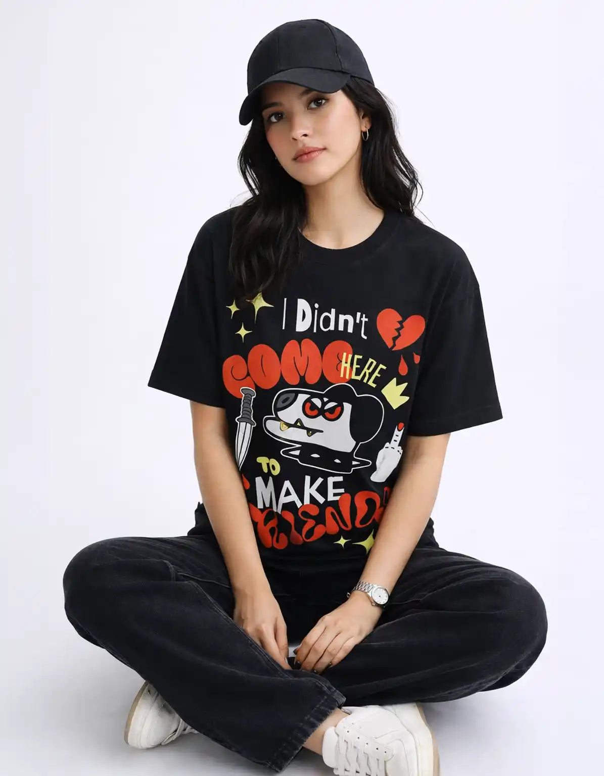 NO FRIENDS - OVERSIZED T-SHIRT  Oversized Tshirts