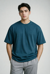 Petrol Blue - Oversized Classic T-Shirt  Oversized TShirts