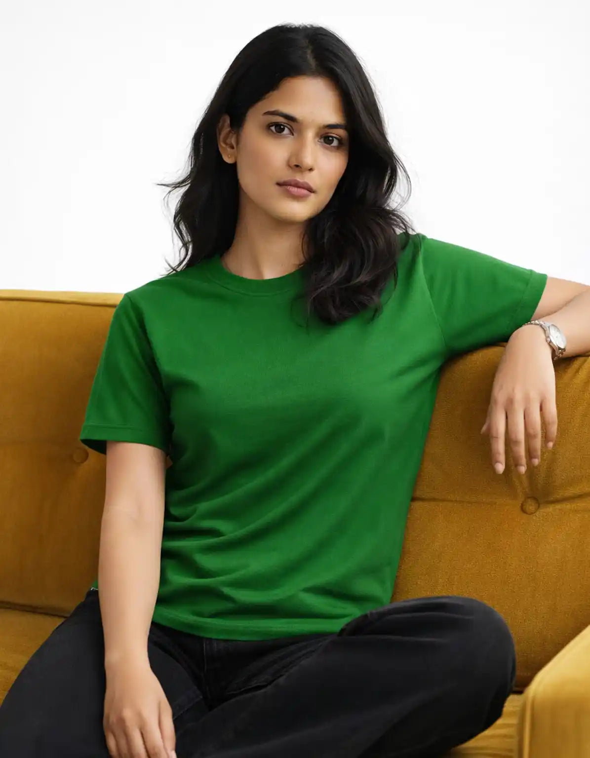 GREEN - REGULAR  TSHIRT  TShirts