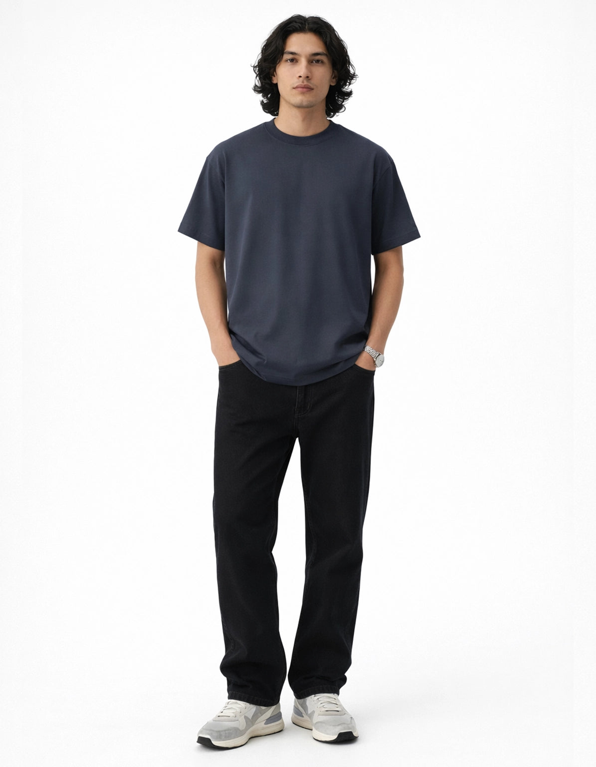 CHARCOAL GREY - OVERSIZED TSHIRT