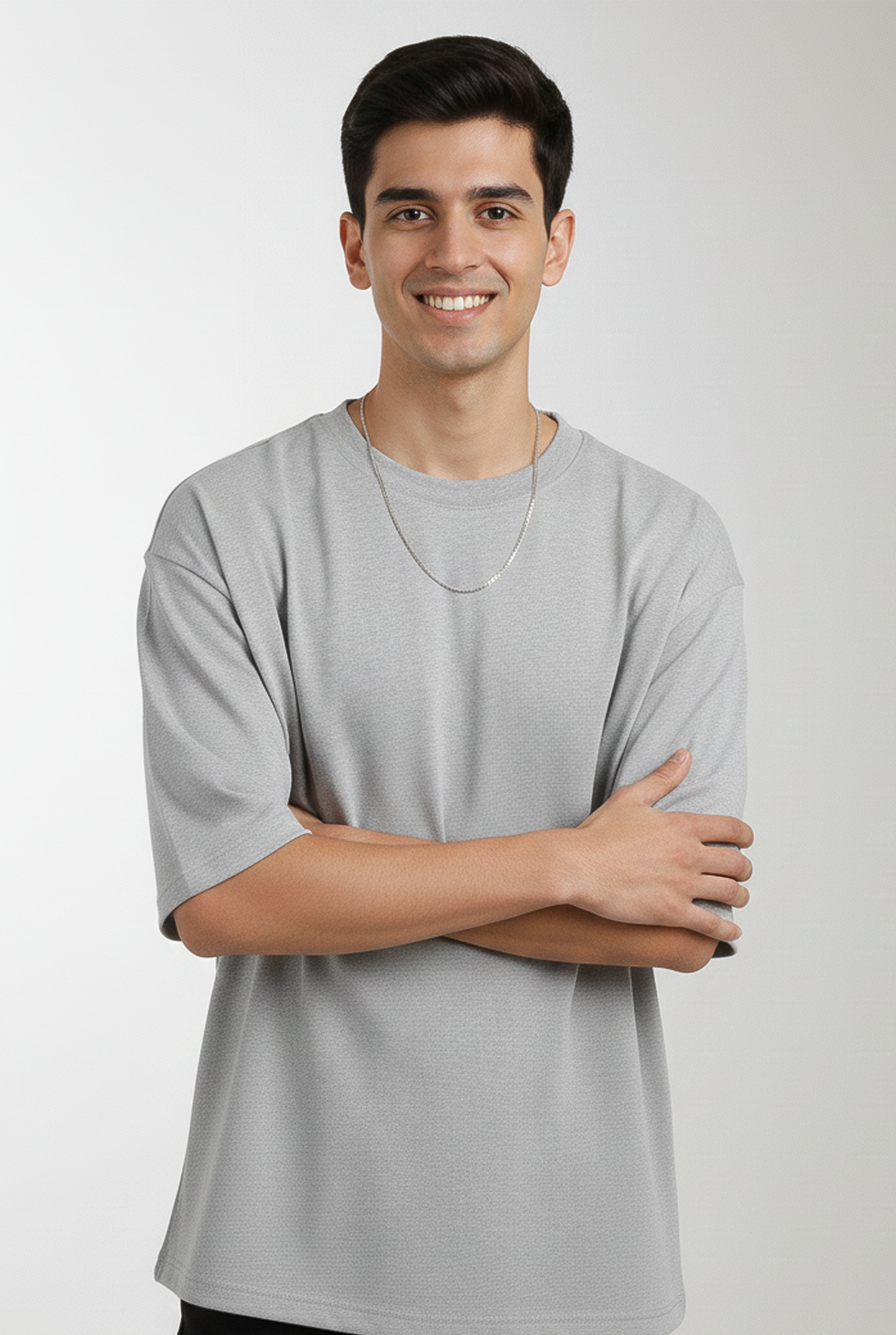 Grey Melange - Oversized Classic T-Shirt  Oversized TShirts