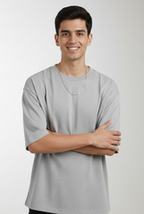 Grey Melange - Oversized Classic T-Shirt  Oversized TShirts