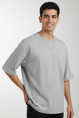 Grey Melange - Oversized Classic T-Shirt  Oversized TShirts