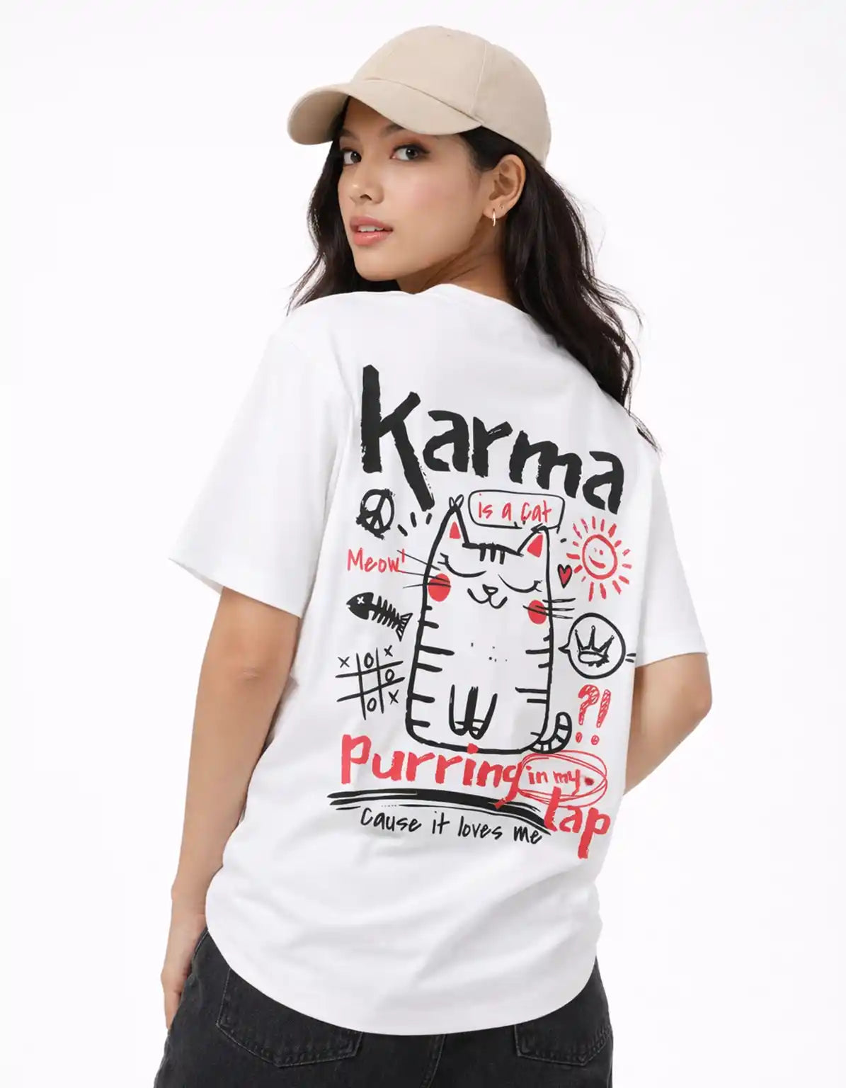 KARMA CAT - OVERSIZED T-SHIRT  Oversized Tshirts