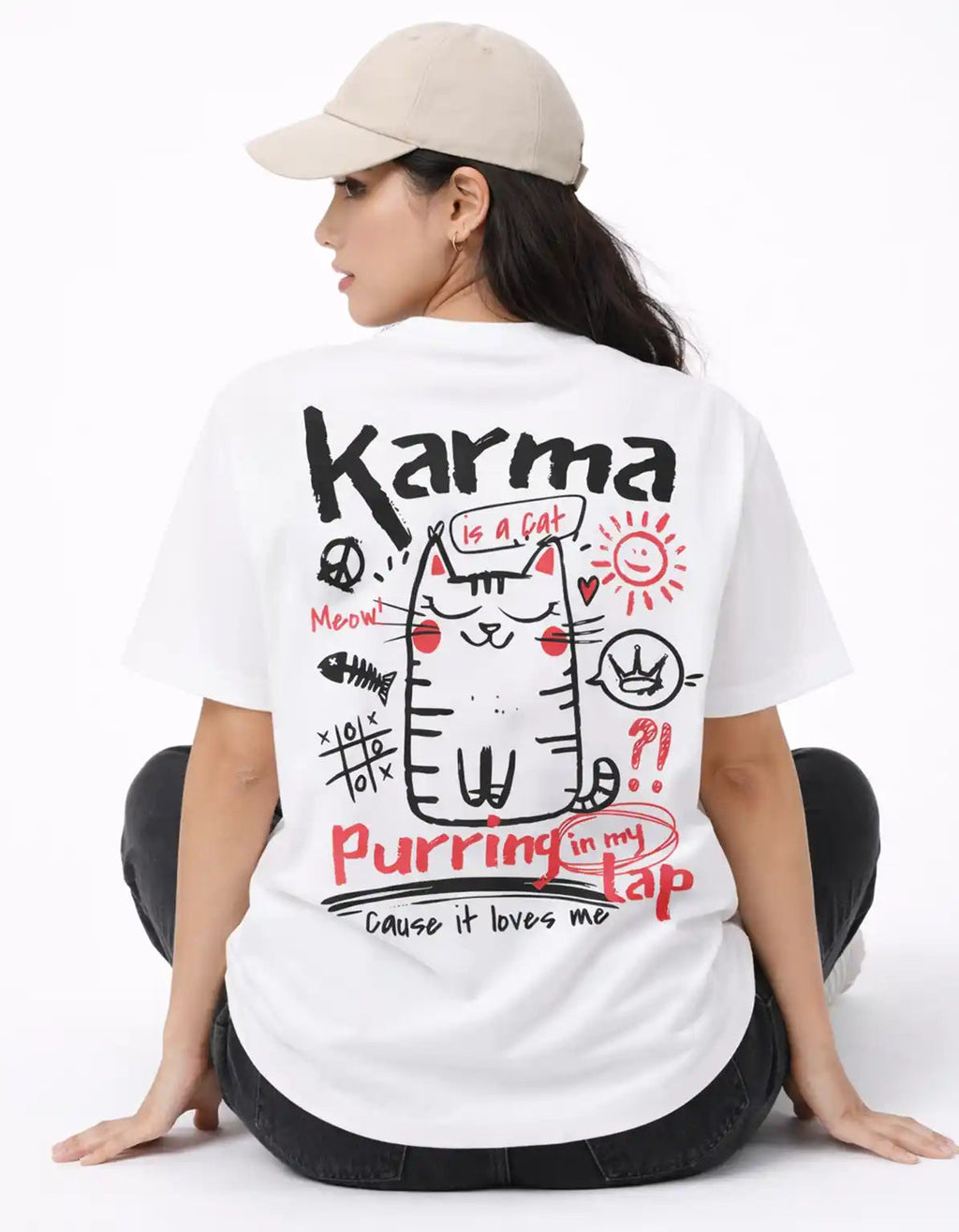 KARMA CAT - OVERSIZED T-SHIRT  Oversized Tshirts