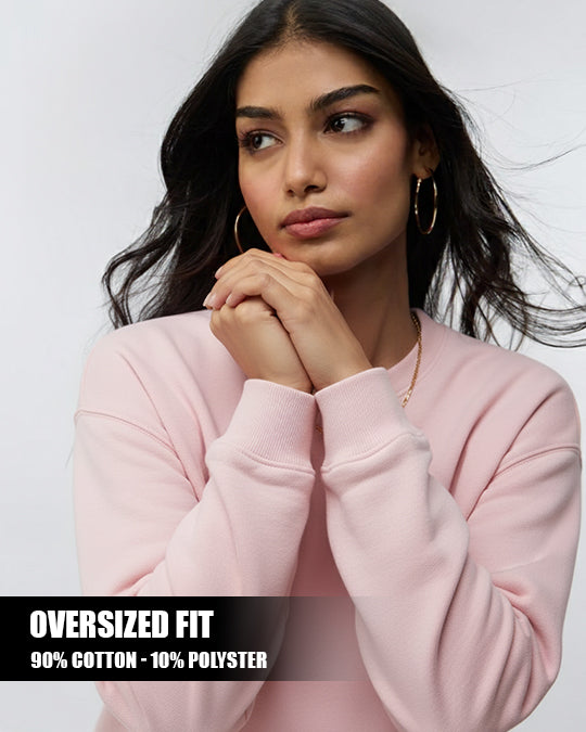 Blush Pink - Oversized Sweatshirt