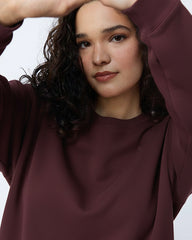 Rich Maroon - Oversized Sweatshirt