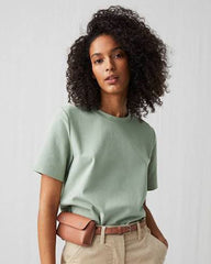 Solid Mint Green Cotton T-Shirt