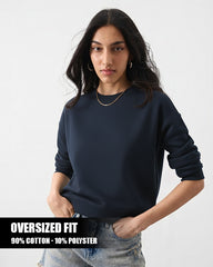 Deep Navy - Oversized Sweatshirt