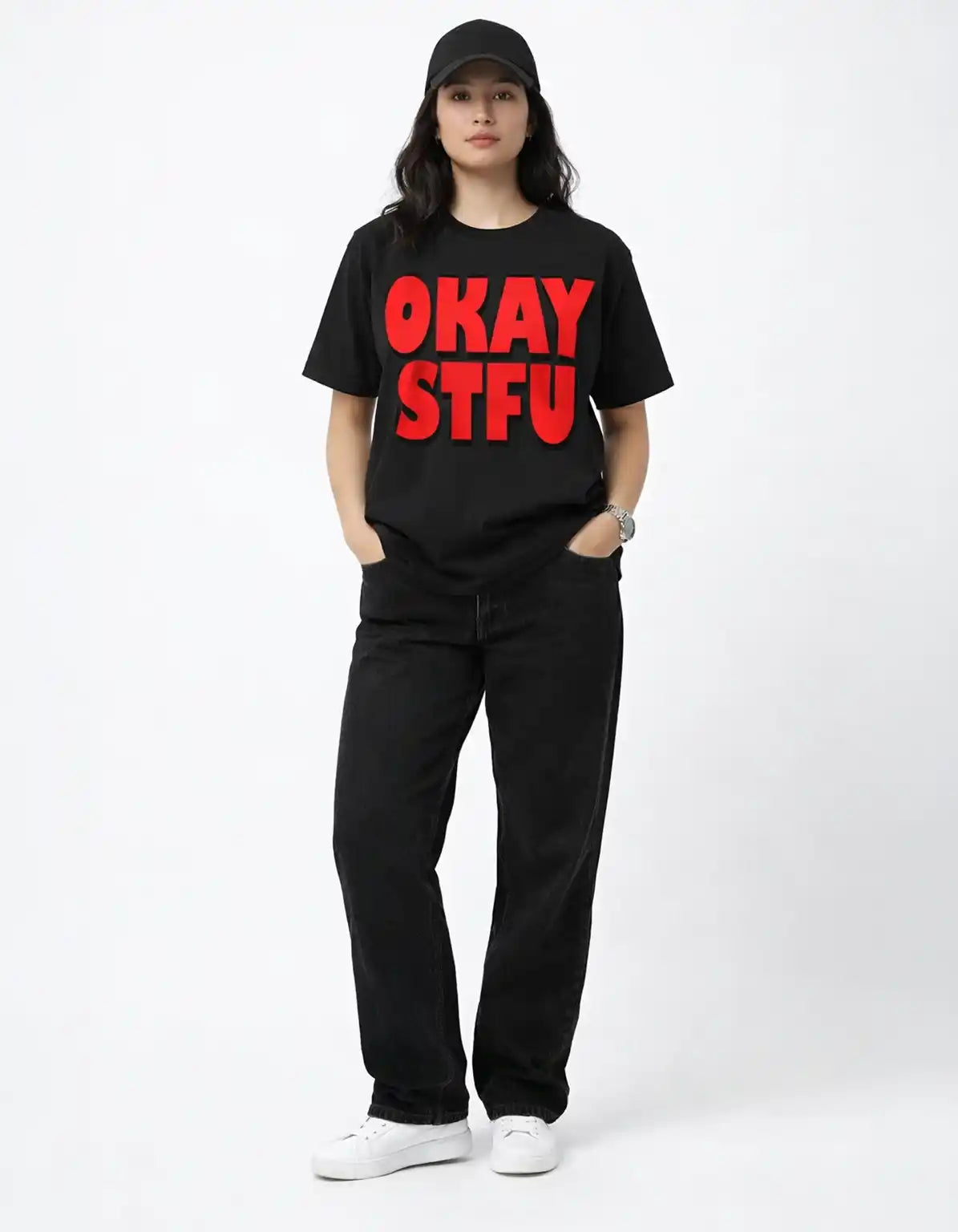 OKAY STFU - OVERSIZED T-SHIRT  Oversized Tshirts