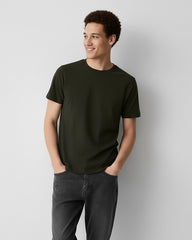 Solid Olive Green Cotton T-Shirt