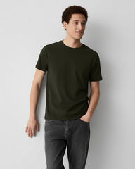 Solid Olive Green Cotton T-Shirt