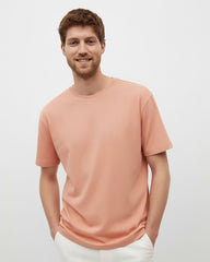 Solid Peach Cotton T-Shirt