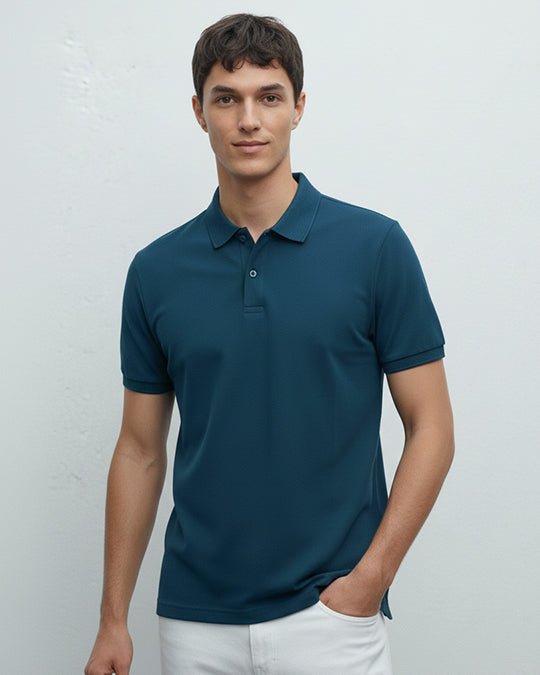 Petrol Blue Men’s Polo T-Shirt