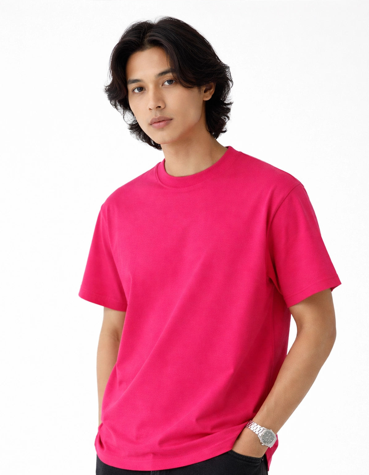 HOT PINK - OVERSIZED TSHIRT