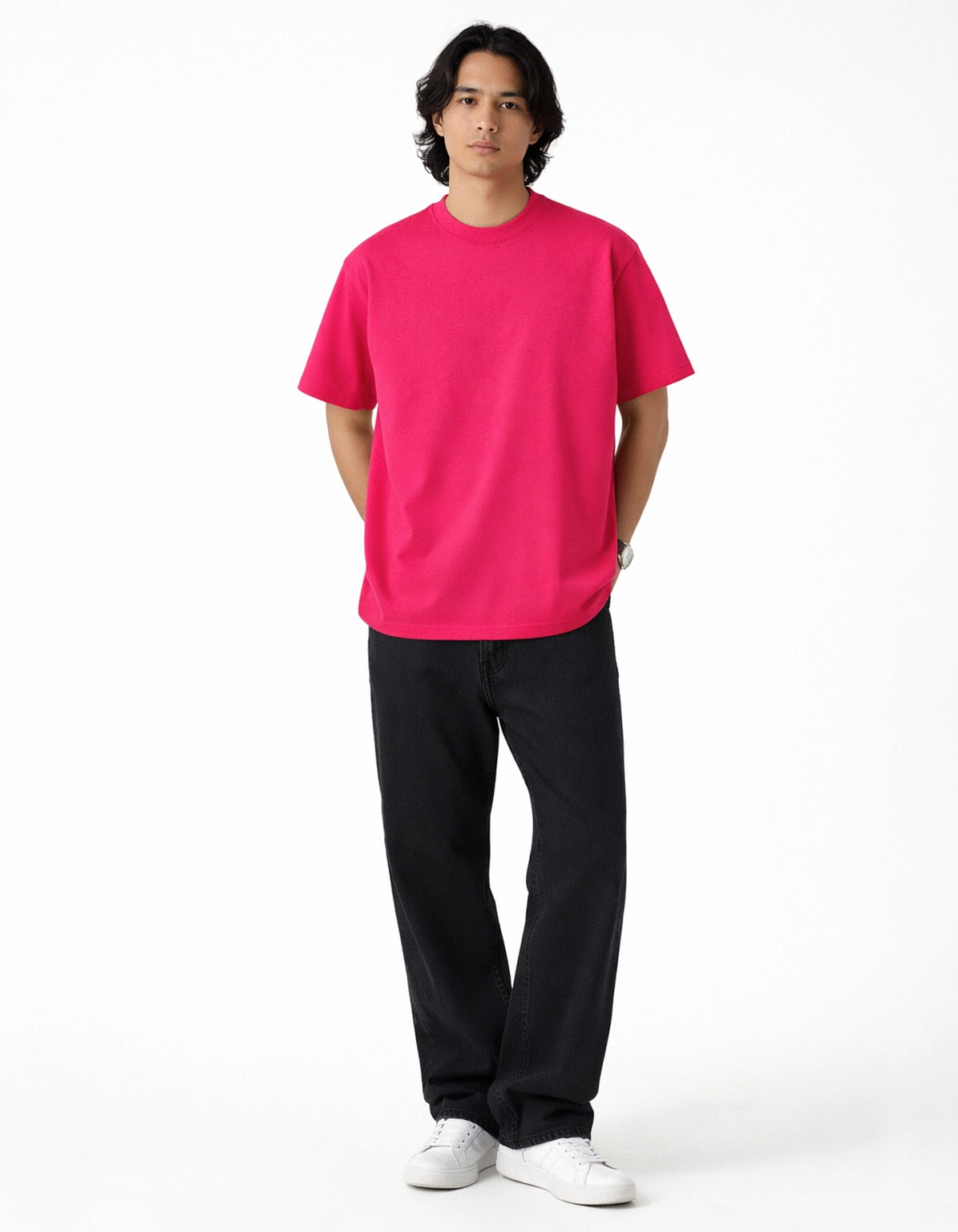 HOT PINK - OVERSIZED TSHIRT
