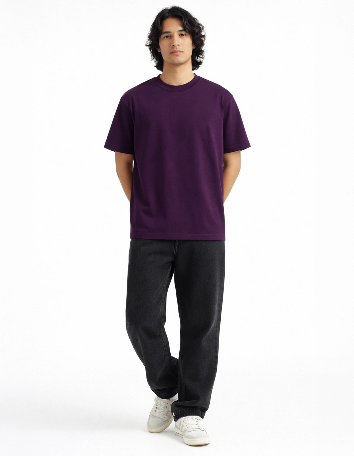 DARK PURPLE - OVERSIZED TSHIRT