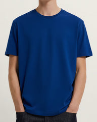 Solid Royal Blue Cotton T-Shirt