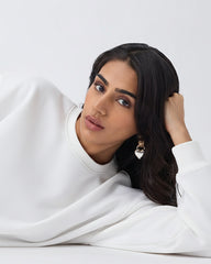 Crisp White - Oversized Sweatshirt