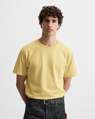 Solid Yellow Cotton T-Shirt