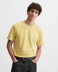Solid Yellow Cotton T-Shirt