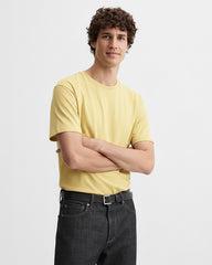 Solid Yellow Cotton T-Shirt