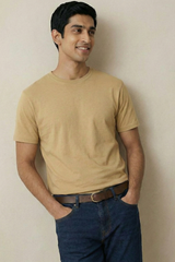 Solid Beige Cotton T-Shirt  Tshirts