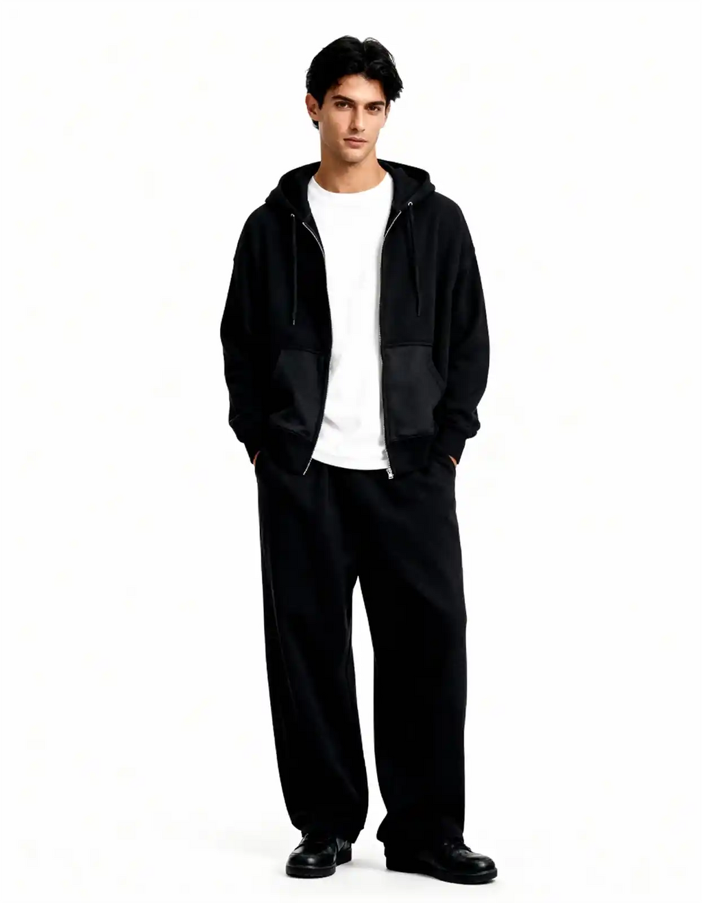 Black - Premium Zip Hoodie  Zip Hoodie