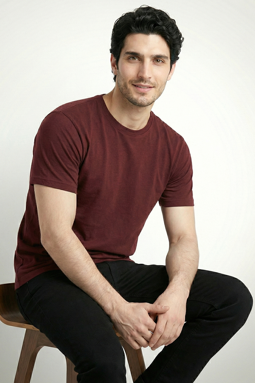 Brick Red Basic Cotton T-Shirt  Tshirts