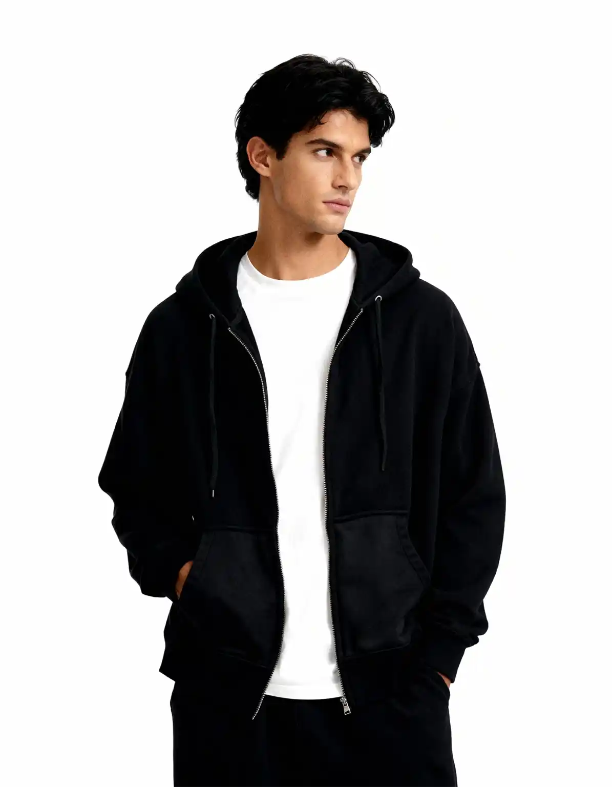 Black - Premium Zip Hoodie  Zip Hoodie