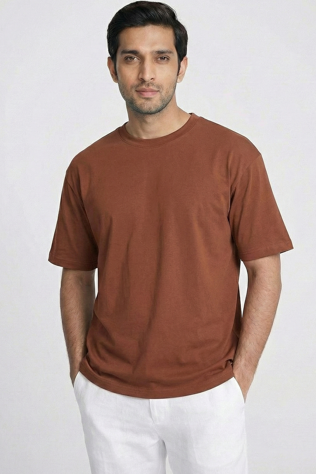 Solid Copper Cotton T-Shirt  Tshirts