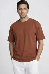 Solid Copper Cotton T-Shirt  Tshirts