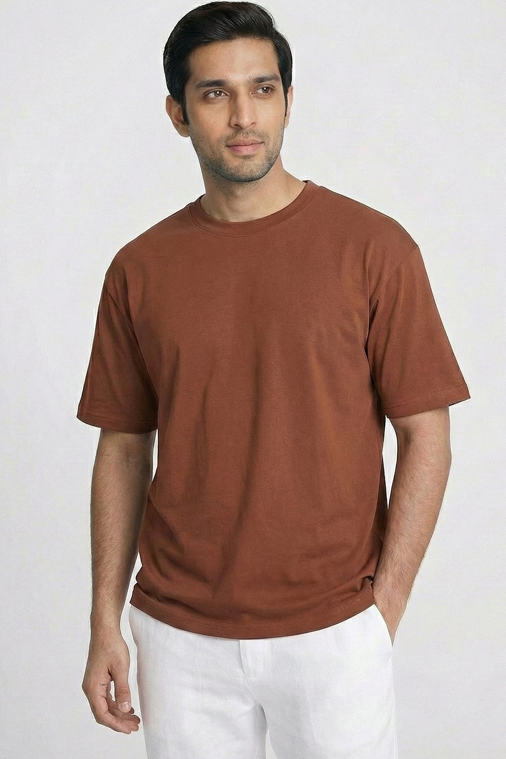 Solid Copper Cotton T-Shirt  Tshirts