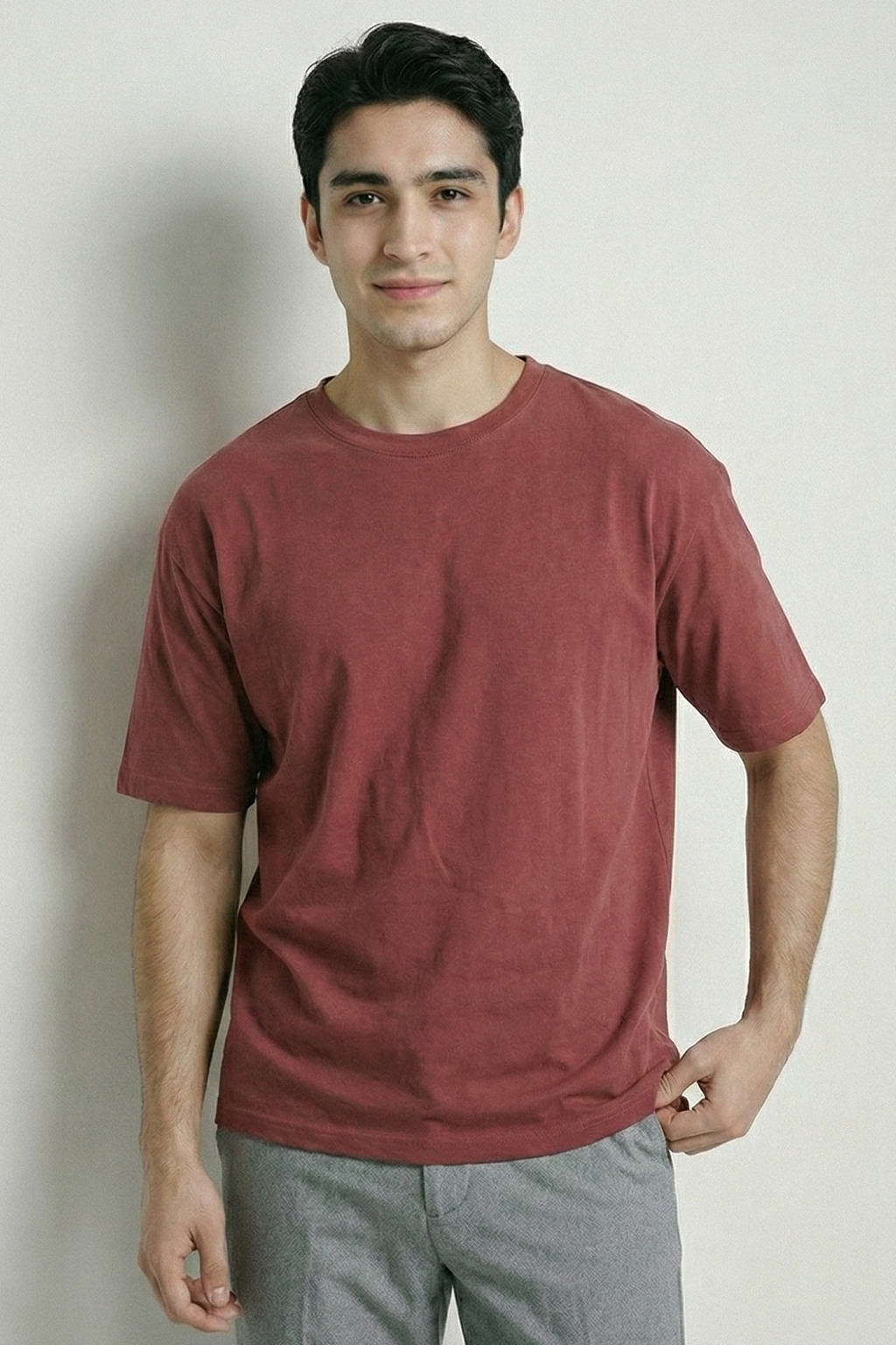 Solid Coral Cotton T-Shirt  Tshirts