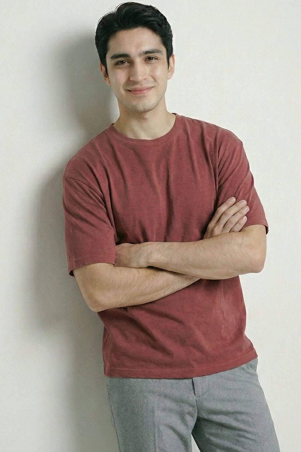 Solid Coral Cotton T-Shirt  Tshirts