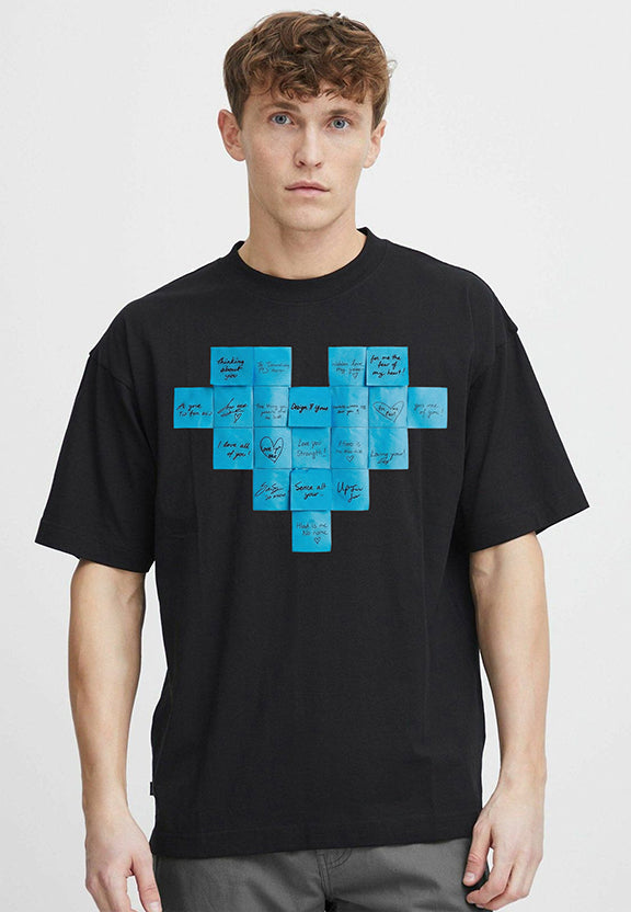 Blue Love Notes - Oversized T-Shirt