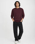 RICH MAROON - PREMIUM OVERSIZED SWEATSHIRT