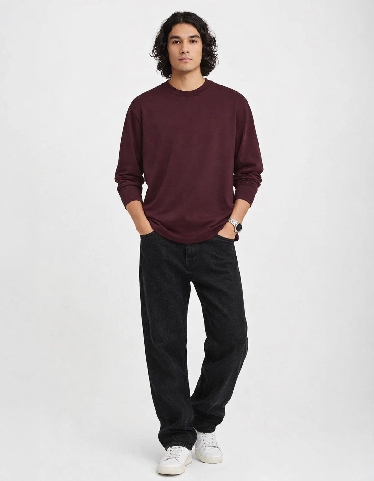 RICH MAROON - PREMIUM OVERSIZED SWEATSHIRT