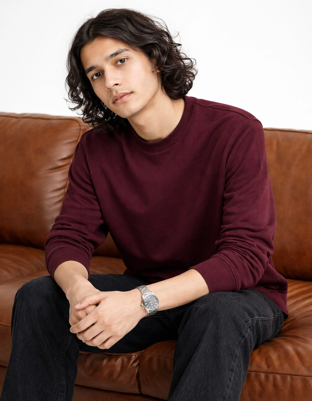 RICH MAROON - PREMIUM OVERSIZED SWEATSHIRT